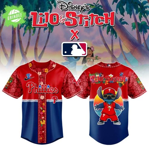Philadelphia Phillies MLB x Lilo & Stitch Jersey