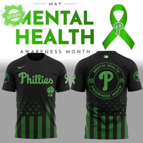 Philadelphia Phillies Mental Health Awareness 2025 T-Shirt – Mental Health Tee
