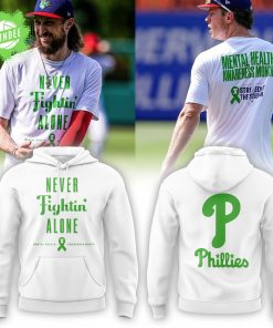 Philadelphia Phillies Mental Health Awareness Night 2025 White Hoodie