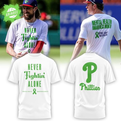 Philadelphia Phillies Mental Health Awareness Night 2025 White T-Shirt