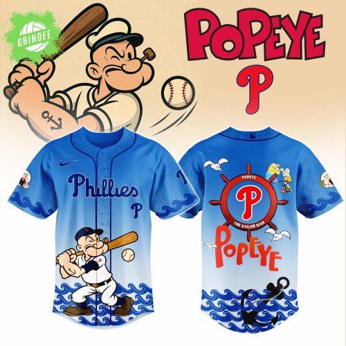 Philadelphia Phillies x Popeye Jersey 2025 – Baseball Meets Classic Comic