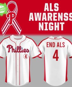 Phillies ALS Awareness Night 2025 Baseball Jersey – Special Edition