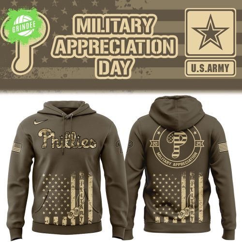 Phillies Baseball Military Appreciation Day Hoodie