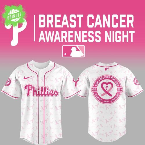 Phillies Cancer Awareness Night 2025 Jersey – Exclusive Tribute Design