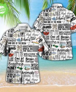 Pink Floyd Lyrics Hawaiian Shirt – Vintage Rock Music Aloha Summer Tee
