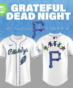 Pittsburgh Pirates Grateful Dead Night Jersey Flat Cap Set