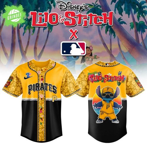 Pittsburgh Pirates MLB x Lilo & Stitch Jersey