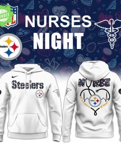 Pittsburgh Steelers Nurses Appreciation White Hoodie – 2025 Edition