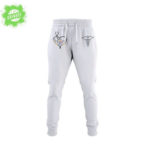 Pittsburgh Steelers Nurses Appreciation White Hoodie – 2025 Edition