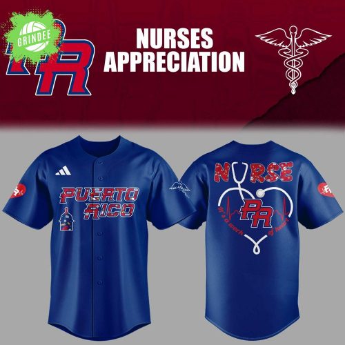 Puerto Rico Baseball Nurse Appreciation Navy Jersey – Limited Edition