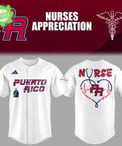 Puerto Rico Baseball Nurse Appreciation White Jersey – Special Edition