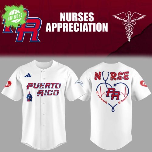 Puerto Rico Baseball Nurse Appreciation White Jersey – Special Edition