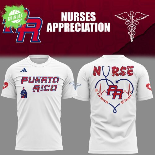 Puerto Rico Baseball Nurse Appreciation White T-Shirt – Limited Edition