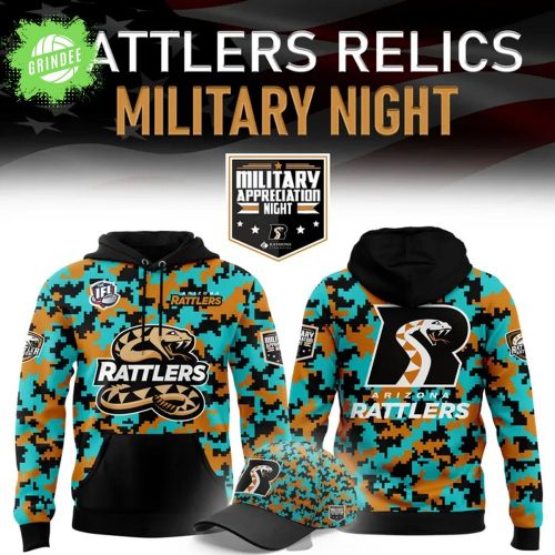 Rattlers Relics 2025 Military Night Special Edition Hoodie