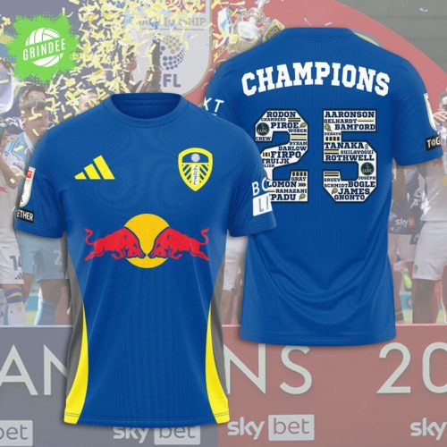 Red Bull x Leeds United 3D T-Shirt – Racing Football Fusion