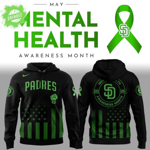 SD Padres Mental Health Awareness Month 2025 Hoodie – Padres Mental Wellness Drop