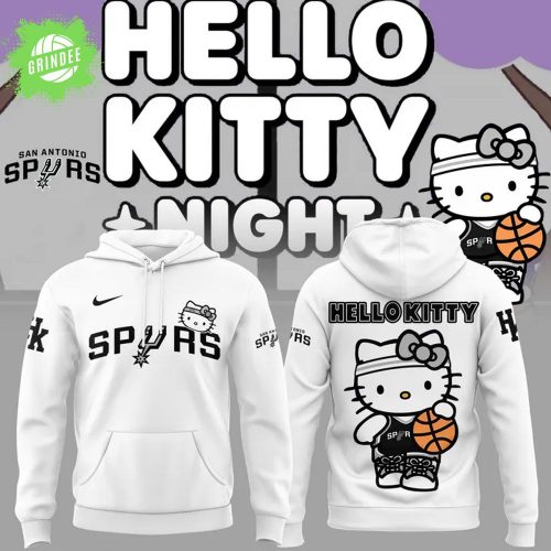 San Antonio Spurs x Hello Kitty Hoodie – Cute NBA Collab 2025