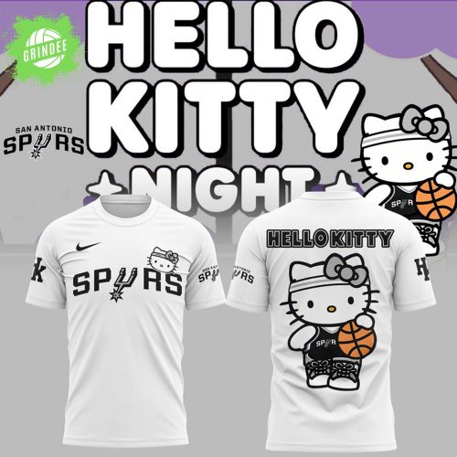 San Antonio Spurs x Hello Kitty T-Shirt – Kawaii NBA Edition