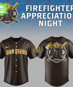 San Diego Padres Firefighter Appreciation Night 2025 Jersey – Hero Tribute Edition