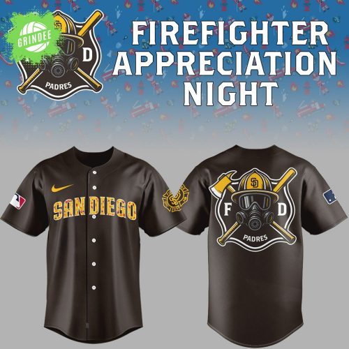 San Diego Padres Firefighter Appreciation Night 2025 Jersey – Hero Tribute Edition