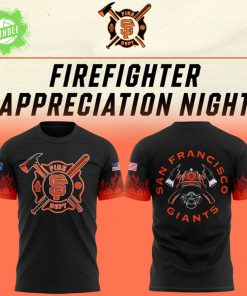 San Francisco Giants Firefighter Appreciation Night T-Shirt 2025 – New Release