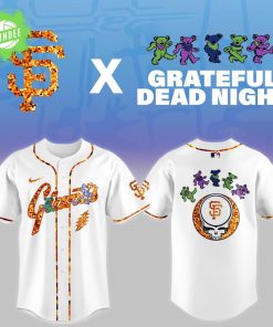 San Francisco Giants x Grateful Dead Baseball Jersey – Psychedelic Night 2025