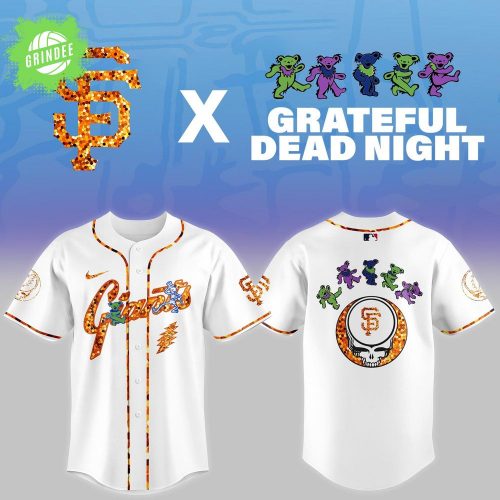 San Francisco Giants x Grateful Dead Baseball Jersey – Psychedelic Night 2025