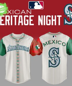 Seattle Mariners 2025 Mexican Heritage Night Striped Combo Jersey