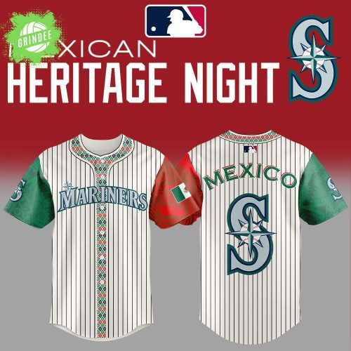 Seattle Mariners 2025 Mexican Heritage Night Striped Combo Jersey