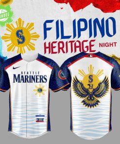Seattle Mariners Filipino Heritage Night Jersey – MLB Cultural Combo Shirt