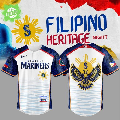 Seattle Mariners Filipino Heritage Night Jersey – MLB Cultural Combo Shirt