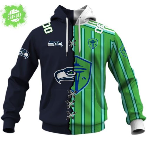 Seattle Sounders FC x Seattle Seahawks Special Hoodie (MLS x NFL Release)