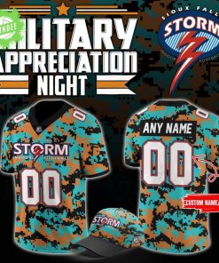 Sioux Falls Storm Military Nights Football Jersey 2025 – Military Tribute Edition