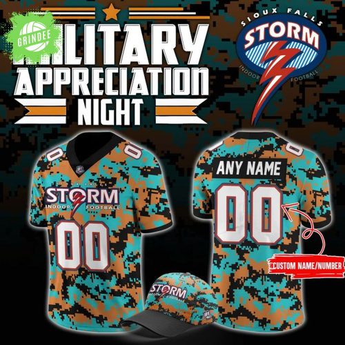 Sioux Falls Storm Military Nights Football Jersey 2025 – Military Tribute Edition