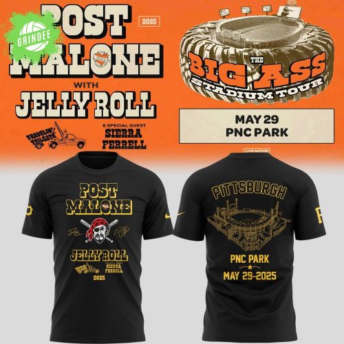Special Big Ass Stadium Tour x Pittsburgh Pirates Tshirt 2025