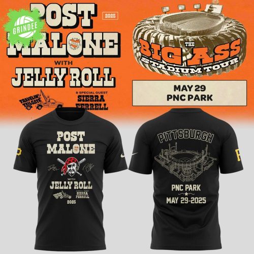 Special Big Ass Stadium Tour x Pittsburgh Pirates Tshirt 2025 2