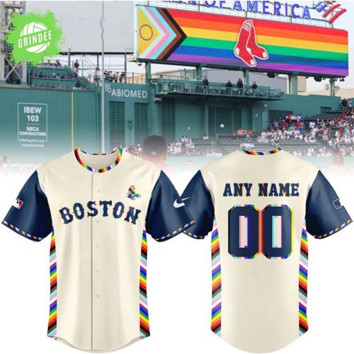 Special New Pride Red Sox Logo Jersey Custom Name Numbers