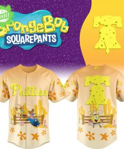 SpongeBob SquarePants x Philadelphia Phillies 2025 Jersey Special Edition