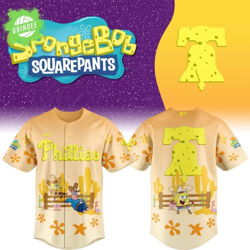 SpongeBob SquarePants x Philadelphia Phillies 2025 Jersey Special Edition
