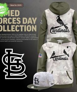 St. Louis Cardinals Armed Forces Day 2025 Hoodie – Beige Olive MLB Edition
