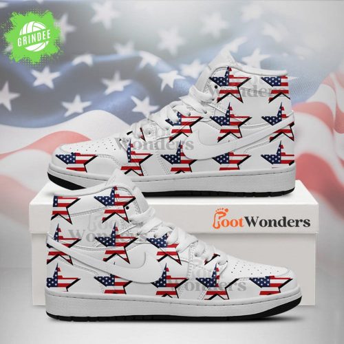 Star Flag V2 – American Flag – Independence Day J1 Shoes