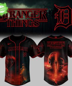 Stranger Things x Detroit Tigers Baseball Jersey 2025 Special Edition