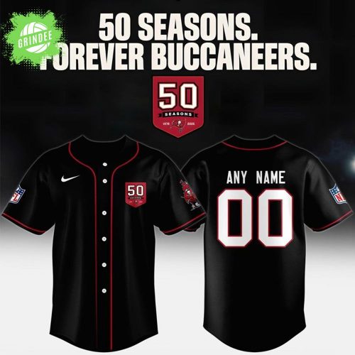 Tampa Bay Buccaneers Celebrate the legacy of 50 Seasons Baseball Jersey 2025 Custom