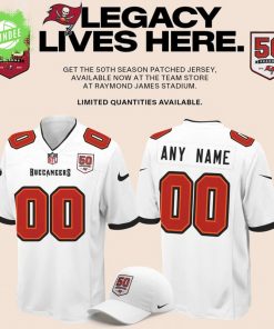 Tampa Bay Buccaneers Celebrate the legacy of 50 Seasons Football Jersey 2025 White