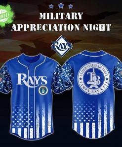 Tampa Bay Rays x US Air Force Night Jersey 2025 – Tribute 3D Baseball Top