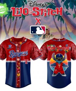 Texas Rangers MLB x Lilo & Stitch Jersey
