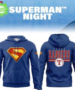 Texas Rangers Superman Night 2025 Limited Edition Hoodie