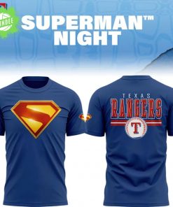 Texas Rangers Superman Night 2025 Special Edition T-Shirt