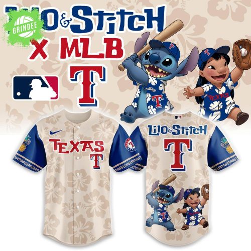 Texas Rangers x Lilo & Stitch 2025 Baseball Jersey Combo