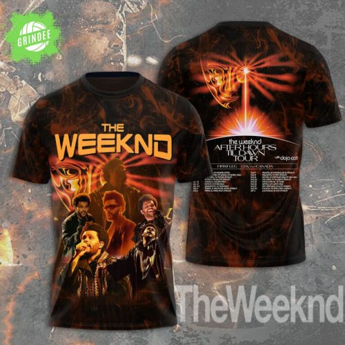 The Weeknd After Hours til Dawn Tour 3D T-Shirt – Concert Merch Edition